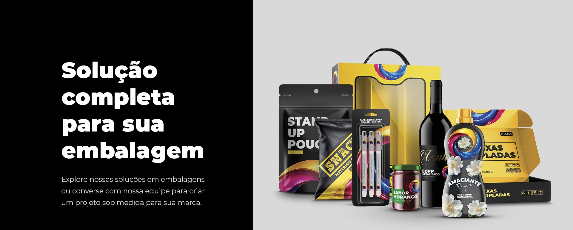 Conheça nosso portfólio — Rota Embalagens